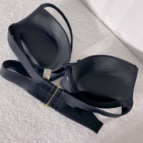 5/$25 Skinny Dip By Melissa Elegant Black Bikini Top S - Picture 2 of 5